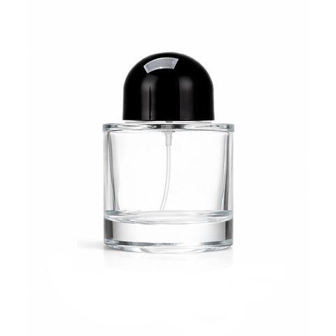 Флакон для парфумів скляний з металевим розпилювачем Циліндр 100 мл, чорний